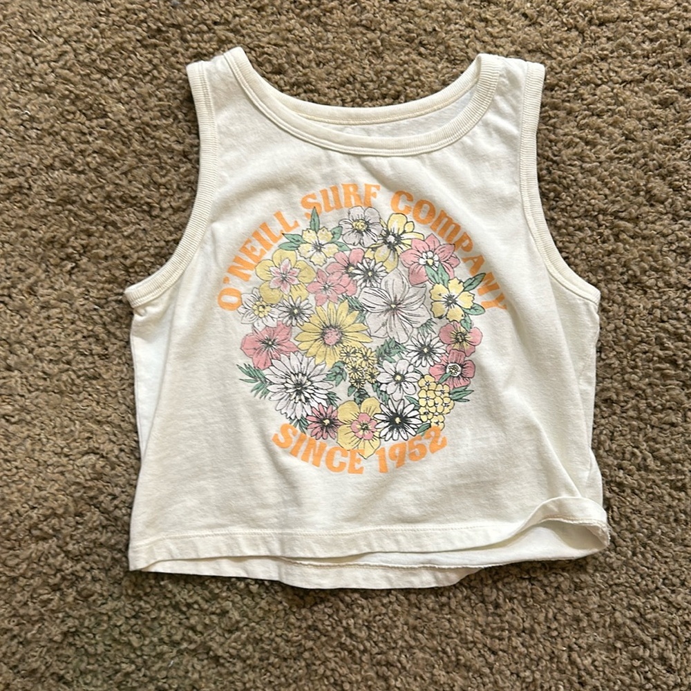 O'Neill, white crop tank, size small, worn once